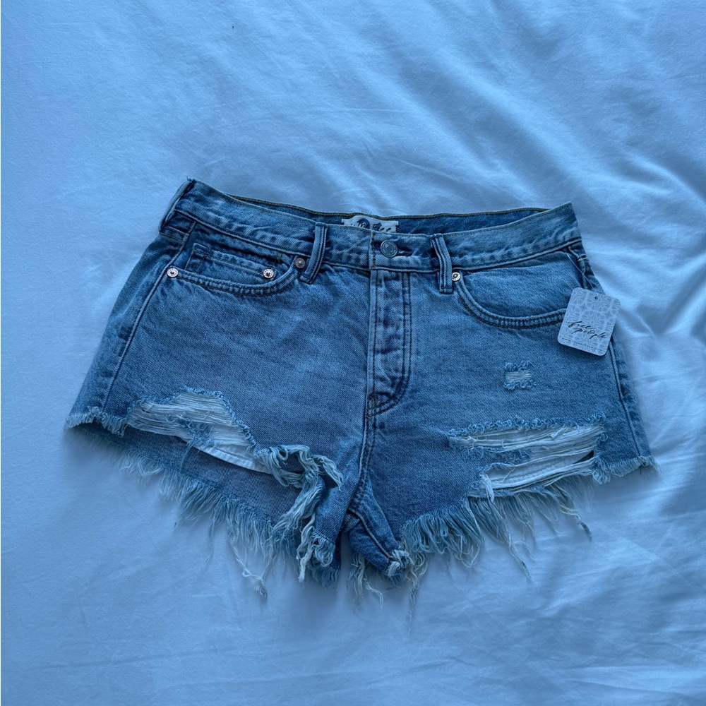 Free people denim shorts